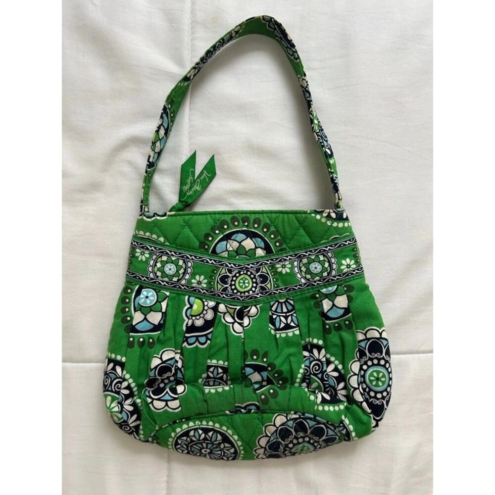 Vera Bradley "Cupcakes Green" Quilted Shoulder Bag Retired Hannah Shoulder bag